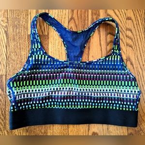 Victorias Secret Geometric Print Sports Bra Sz Lg t back